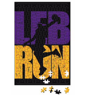 Lebron James Lakers Colors Puzzle 240 Parça Yapboz