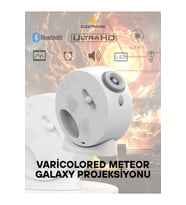 4K HD Meteor Galaxy Projektörü, 13 Renk Seçenekli, Yüksek Kalite Işık Sistemi