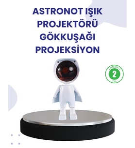 Dekoratif Gün Batımı Işığı – Astronot Figürlü - Lisinya