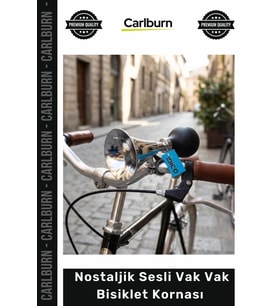 #Korna Krom Kaplama Mekanik Havalı Emniyetli Gidon Uyumlu Nostaljik Sesli Vak Vak Bisiklet Kornası
