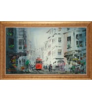 ALTIN ÇERÇEVELİ PASPARTULU TABLO CR636
