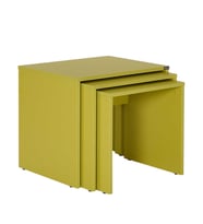 Adore Mobilya Trıple Zigon Sehpa - Yeşil 55x47x40 cm (GxYxD)