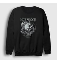 Presmono Unisex Siyah Spine Head Meshuggah Sweatshirt 164827tt