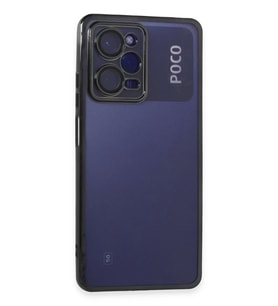 Newface Xiaomi Poco X5 Pro 5G Kılıf Razer Lensli Silikon - Siyah