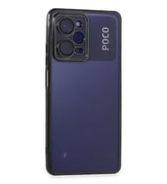 Newface Xiaomi Poco X5 Pro 5G Kılıf Razer Lensli Silikon - Siyah