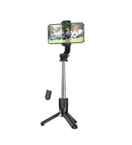 HOCO K17 Bluetooth Uzaktan Kontrol Selfie Çubuğu Tripod Mini Canlı Yayın Standı (Siyah)