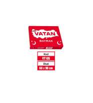 Vatan Bez Bayrak Türk Bayrağı %100 Polyester 60x90 Cm
