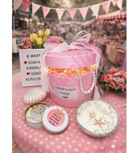 Mumelia Candles Okyanusun İncisi - Doğal Soya Mum Hediye Kutusu