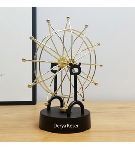 Kişiye Özel Newton Denge Balance Siyah  Renk Dönme Dolap