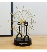 Kişiye Özel Newton Denge Balance Siyah  Renk Dönme Dolap