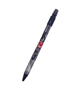 Taraftar Versatil Kalem 0.7 mm 1 Adet Orjinal Lisanslı Kartal BJK 0,7 Uçlu Kalem (Siyah - Beyaz)