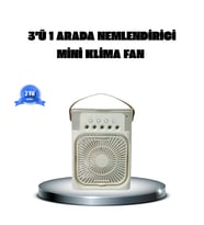 Taşınabilir Mini Klima Fan 3 ü 1 Arada Soğutucu, Nemlendirici Ve Gece Lambası