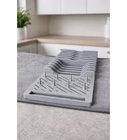 Pratik Katlanabilir Bulaşık Kurutma Matı, Mikrofiber, Çok Amaçlı, Hafif, Dayanıklı