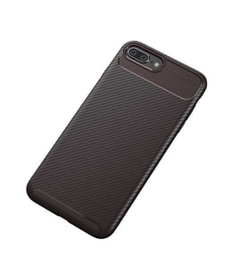 Apple iPhone 8 Plus Kılıf Esnek Soft Karbon Tasarım Legion Serisi (Kahverengi)