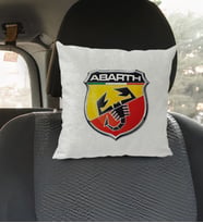 BK Gift Abarth Tasarımlı Kare Araç Koltuk Yastığı-1