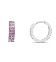 0.40 Karat Laboratuvar Pırlanta Morganite Küpe - HRD Sertifikalı