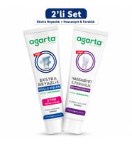 Agarta Doğal Tam koruma Diş Macunu 75 ML Ekstra Beyazlık & Hassasiyet-Ferahlık 90 ML (Karma 2Li Set)