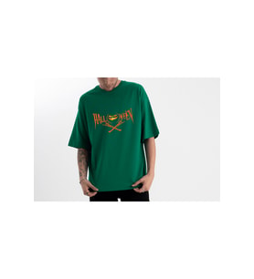 Unisex Oversize Hallowen Tshirt (Yeşil)