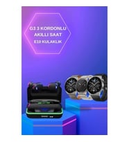 Mey İthalat® Yeni Nesil Akıllı Saat Ve Bluetooth Kulaklık Titreşim Bildirimleri Uyku Takibi