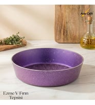 ARZU ÇELİK 28 Cm Granit Ezme V Fırın Tepsisi - Violet