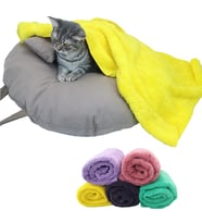 Pelüş Kedi Köpek Yatağı Battaniyesi Evcil Kedi Minderi Kedi Evi Kulübesi Matı Örtüsü