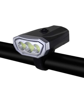 PİL İLE ÇALIŞAN  BİSİKLET FENERİ 500 LÜMEL 3 COB LED LAMBASI AYDINLATMA