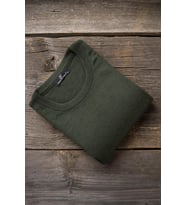 Woolen World Bisiklet Yaka Battal (Büyük Boy) Yünlü Triko Kazak (Yeşil)