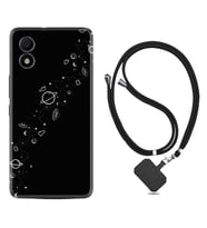 TCL 303 Kılıf Silikon Boyun Askılı İpli Desenli Silikon Planet 1620
