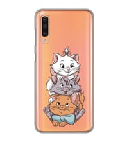 Samsung Galaxy A50 - A30S - A50S Uyumlu Marie Kedi Tasarımlı Şeffaf Telefon Kılıfı