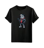Animasyon Görselli  Unisex (Tshirt) Tişört (Siyah)