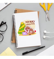 Mutlu Yıllar & Merry Christmas Yılbaşı Tasarımlı Defter
