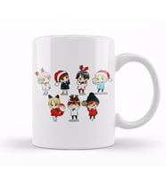 Bts Christmas Gift Kpop Bts Chibi Christmas Kupa Bardak Porselen