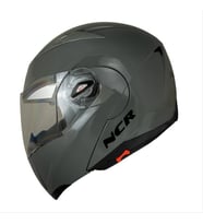 NCR-158 ÇENE AÇILIR GÖZLÜKLÜ E-CE BELGELİ KASK NARDO GRİ