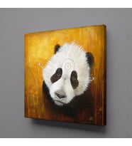 PANDA KANVAS TABLO 130x130cm (Karışık)
