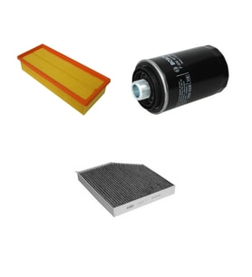 Bosch Filtre Bakım Seti Audi A5 2.0 TFSI 2009-2015 Hava + Yağ f. + Polen Filtre Sardes