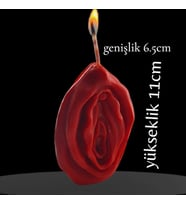 dogal dekoratif  kokulu vajina  modeli  soyawax mum (Çok Renkli)