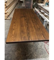 Düz Kenar Doğal Kütük Masa Tablası 150X80.CM