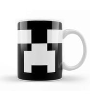 Creeper White Face Minecraft Kupa Bardak Porselen