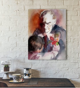 BK Home Atatürk Tasarımlı Kanvas Tablo-20