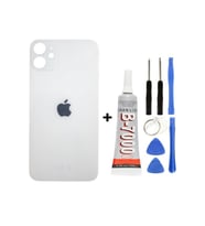 İphone 12 Arka Cam Kapağı + Yapıştırıcı + Tamir Set (Siyah)