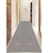 Dijital Baskılı Kaymaz Taban Yıkanabilir Modern Yolluk Ve Koridor Halısı NDU-HS-434 (Çok Renkli)