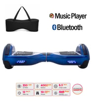 Smart Store Hoverboard Elektrikli Kaykay Bluetooth Hoparlörlü 6.5 Inch Çanta Hediyeli (Mavi)