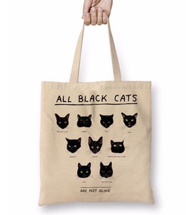 11 Tane Kedi Cats Bez Çanta Uzun Saplı