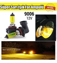 9006 HB4 JDM Süper Sarı Işık Far Ampul 12V