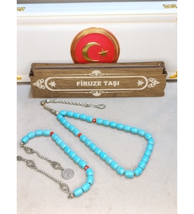 FİRUZE TAŞI DOĞALTAŞ ZAZA TESBİH SET