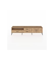 Arges TV Ünitesi 2 Raflı 3 Çekmeceli 2 Kapaklı 220x30x51 Çam-Çam
