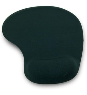 Bilek Destekli Mouse Pad Kumaş Yüzey Kaymaz Alt Taban Kullanıcı Dostu Şık ve Rahat Tasarım Fare Altlığı (Siyah)