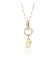 Yaprak Altın Kolye (Gold)