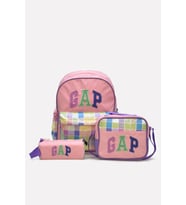 Gap Kız Çocuk 3'lü Okul Seti İlkokul Çantası & Beslenme & Kalemlik 12800 (Pembe)