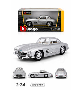 1:24 Mercedes-Benz 300 SL 1954 Gümüş Diecast Model Araba